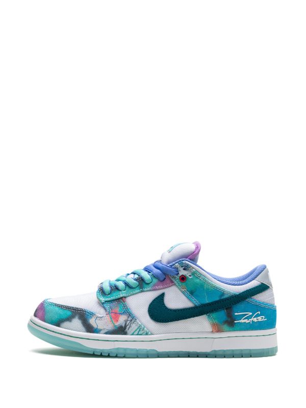 Futura Laboratories SB Dunk Low "Bleached Aqua" sneakers