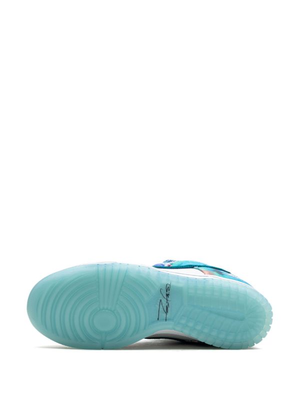 Futura Laboratories SB Dunk Low "Bleached Aqua" sneakers